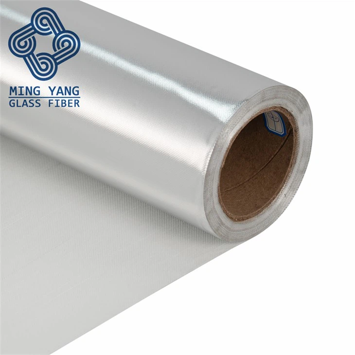 Aluminum Foil Cloth Fiberglass Aluglass Alu HVAC Duct Glass Cloth